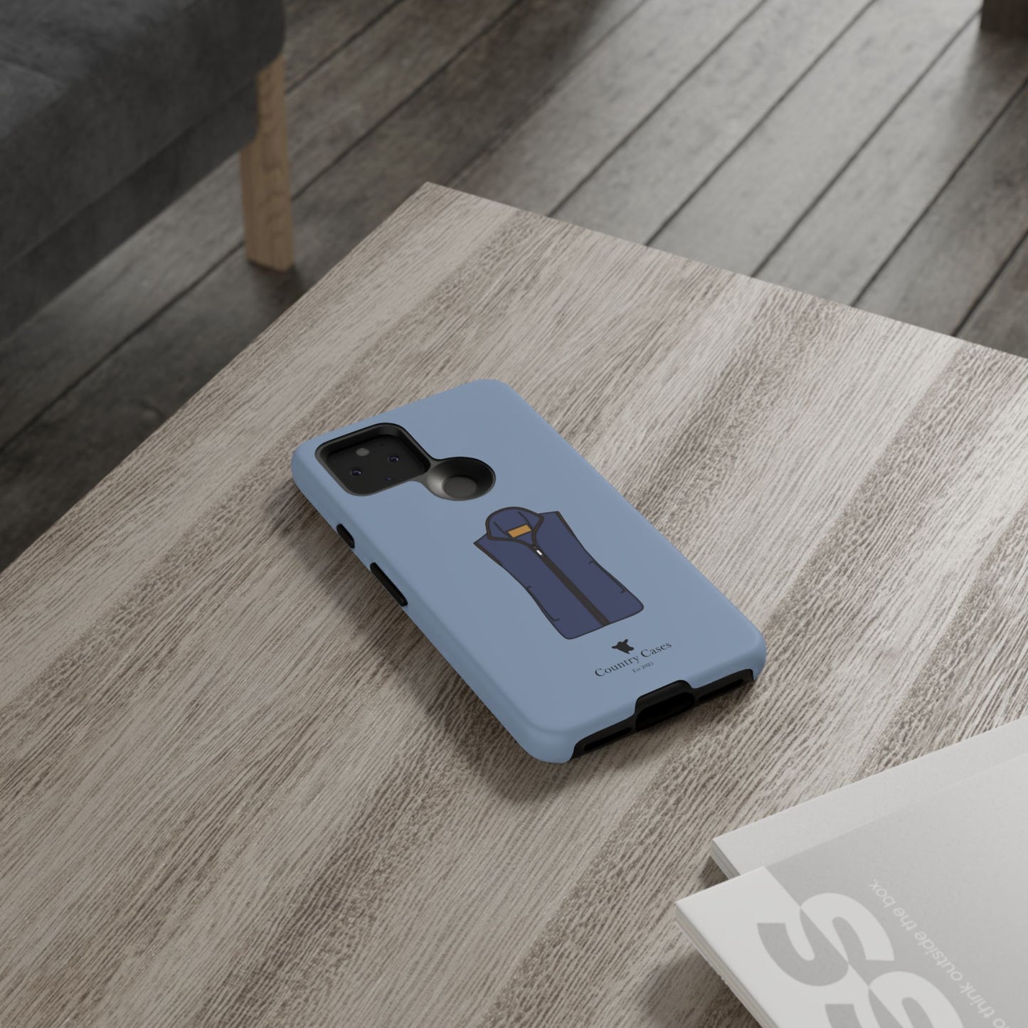 Android blue waistcoat case