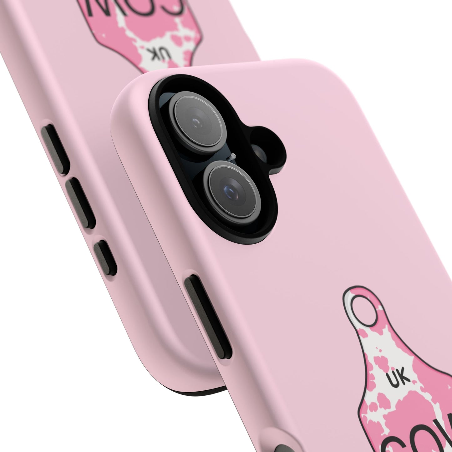 Pink ear tag case