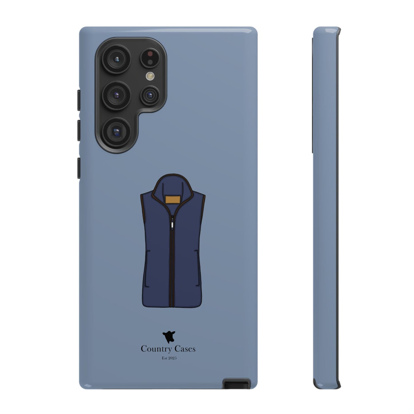 Android blue waistcoat case