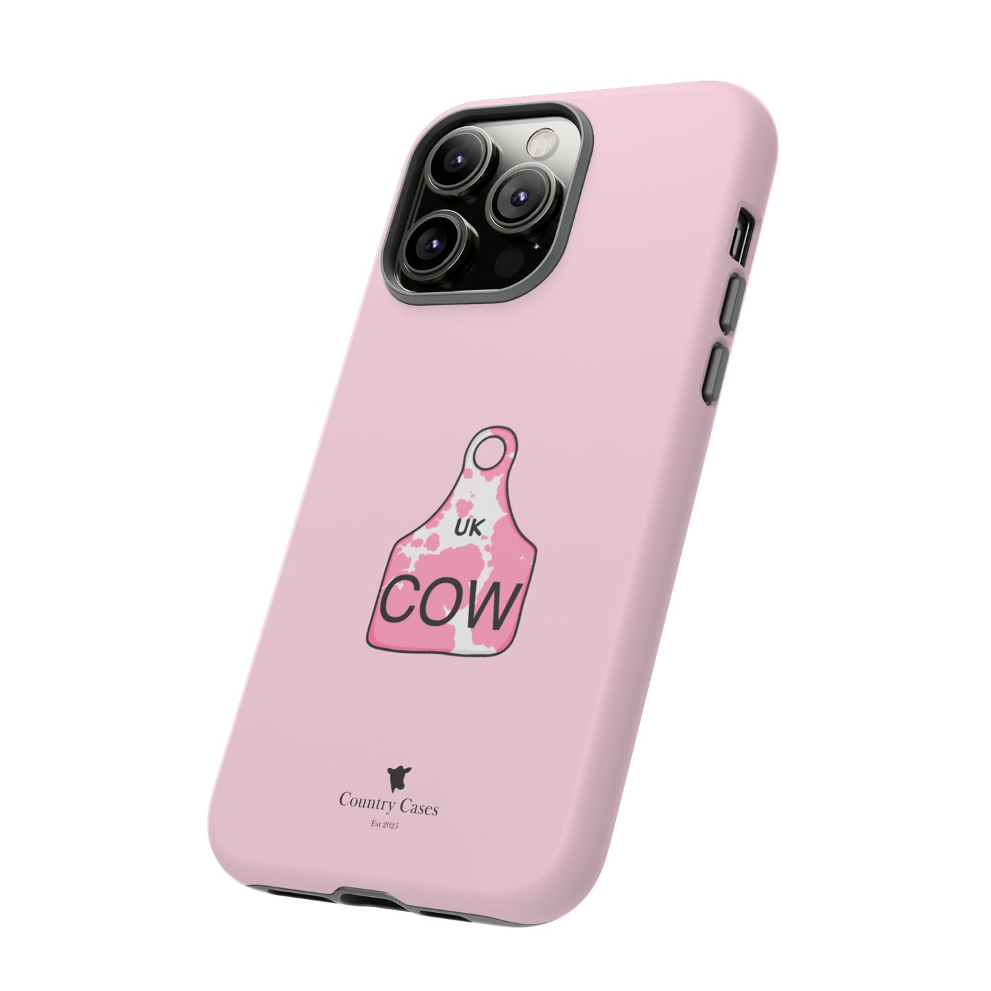 Pink ear tag case