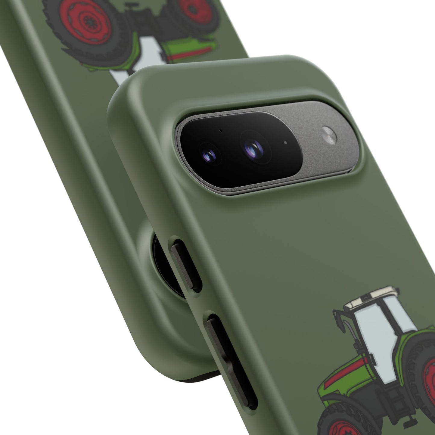 Android green tractor case