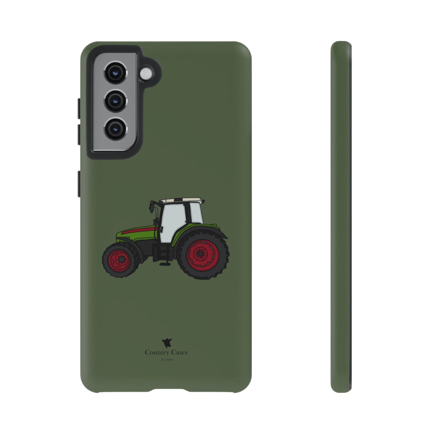 Android green tractor case