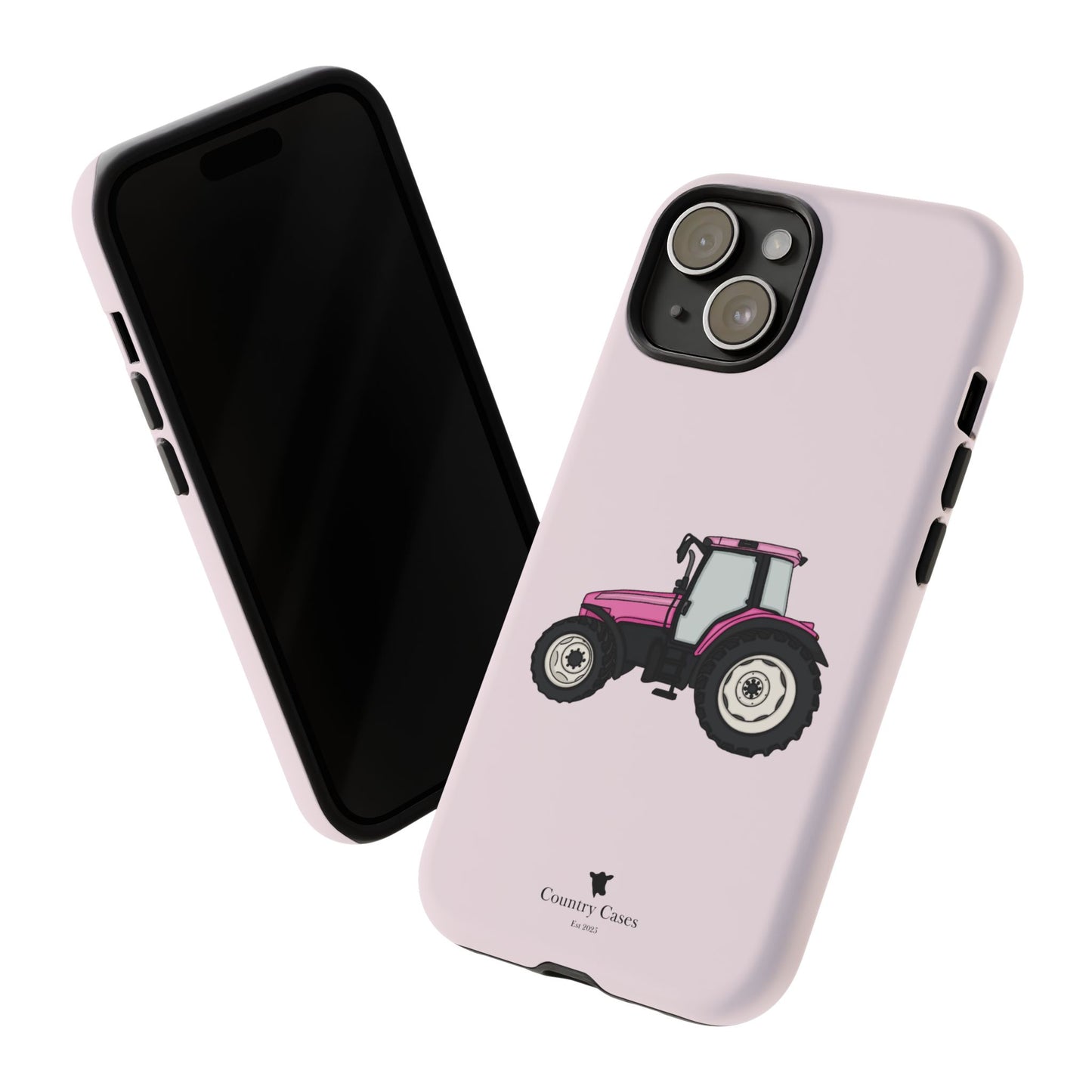 Pink tractor case
