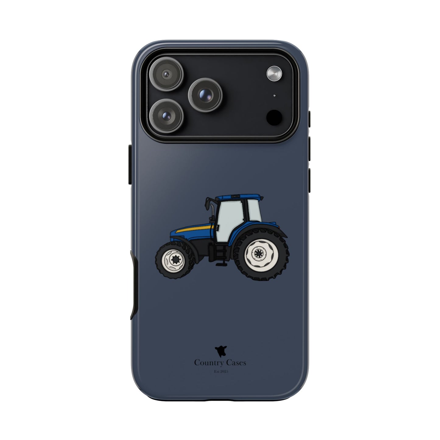 Blue tractor case