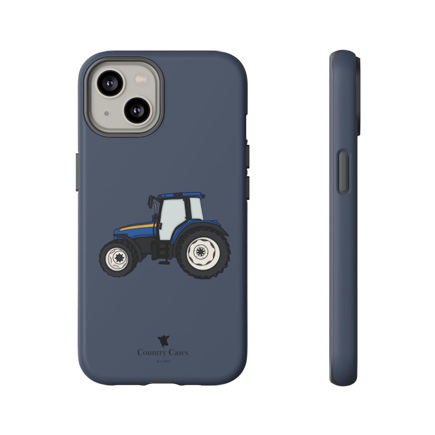 Blue tractor case