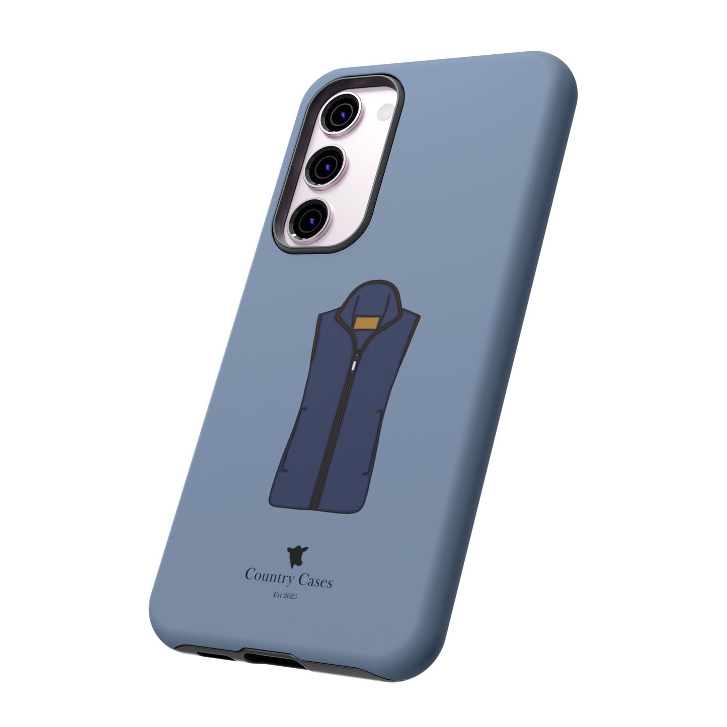 Android blue waistcoat case
