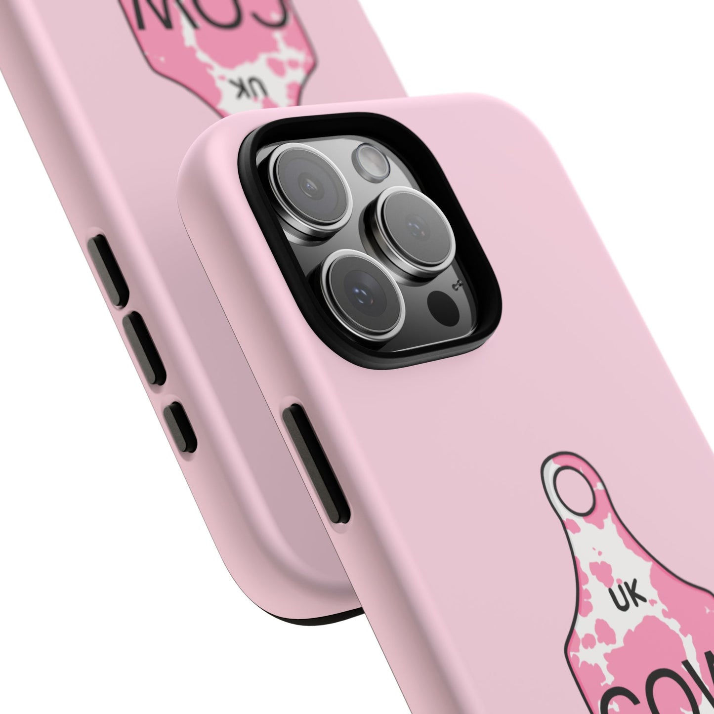 Pink ear tag case