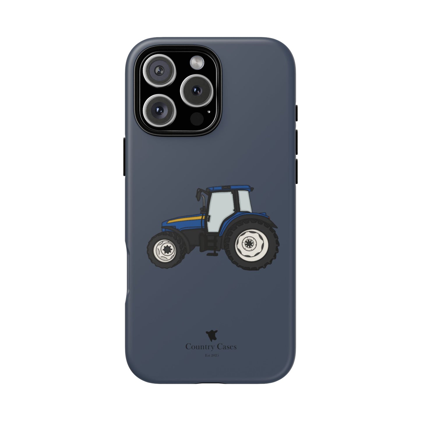 Blue tractor case
