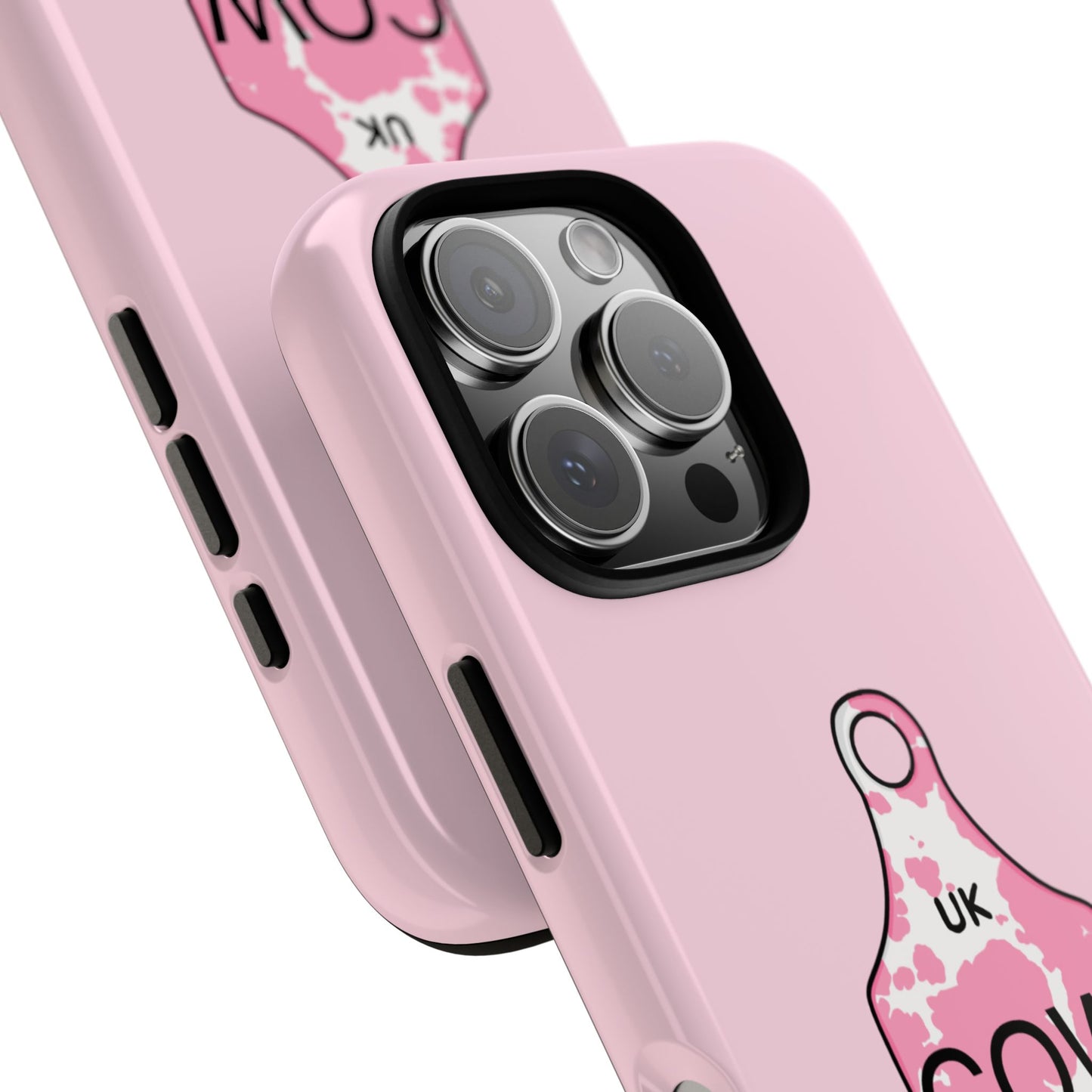 Pink ear tag case