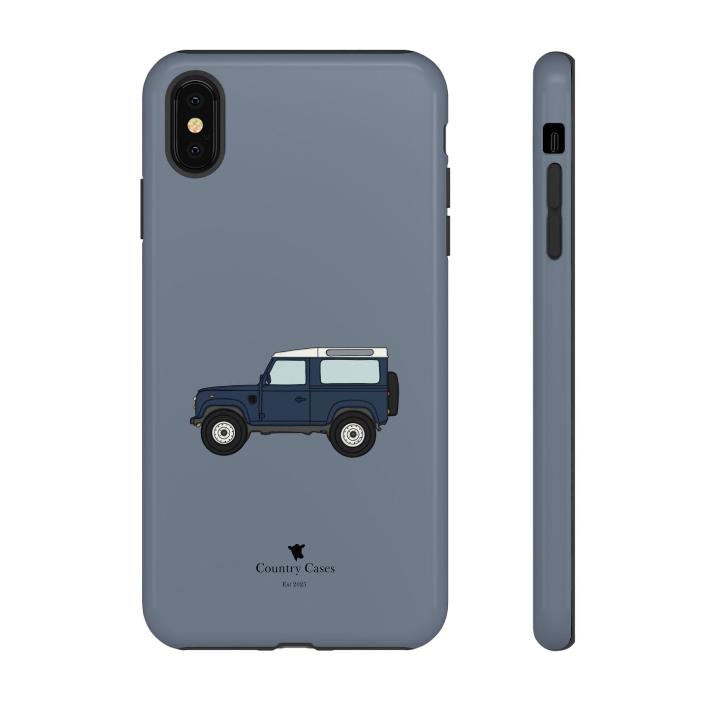 Blue landy phone case