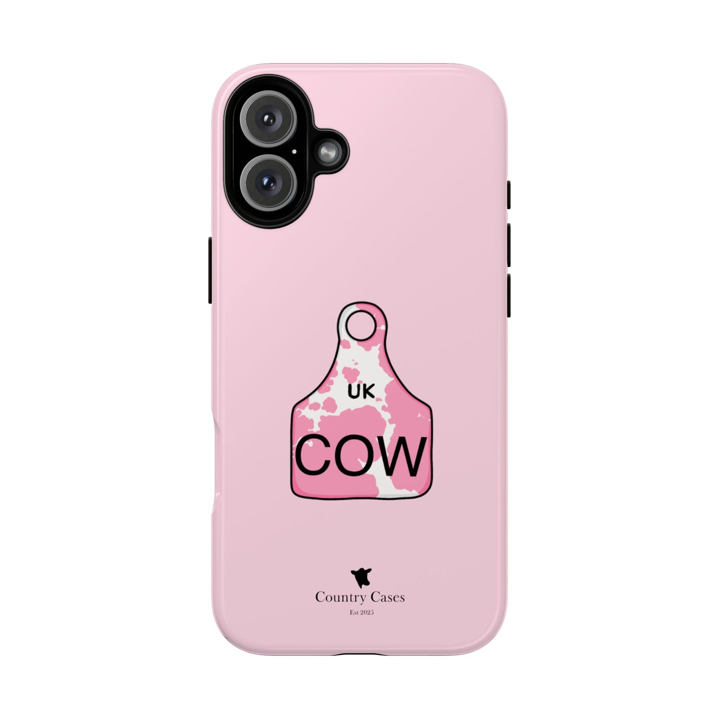Pink ear tag case