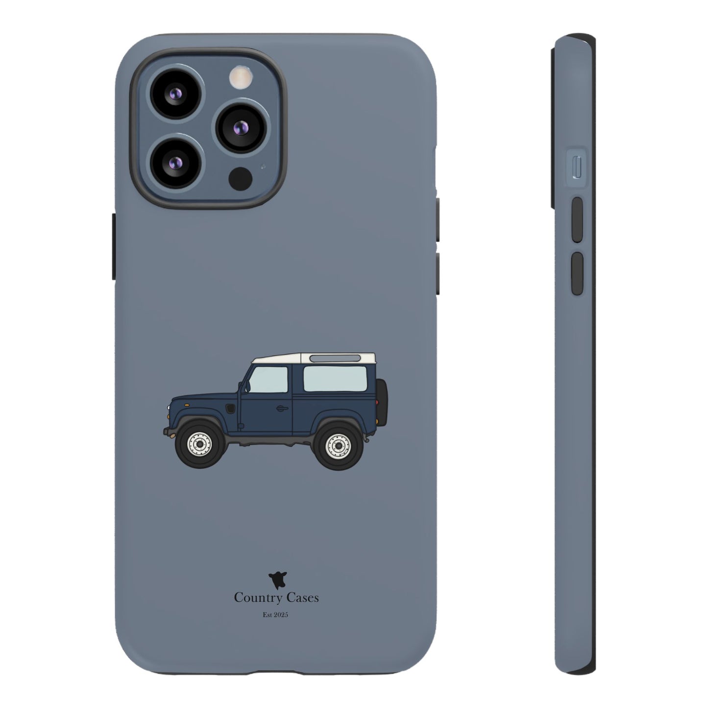 Blue landy phone case