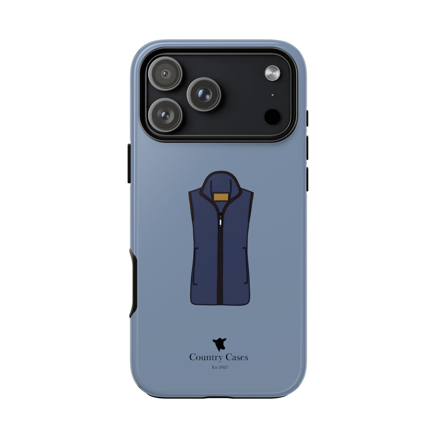 Blue fleece case
