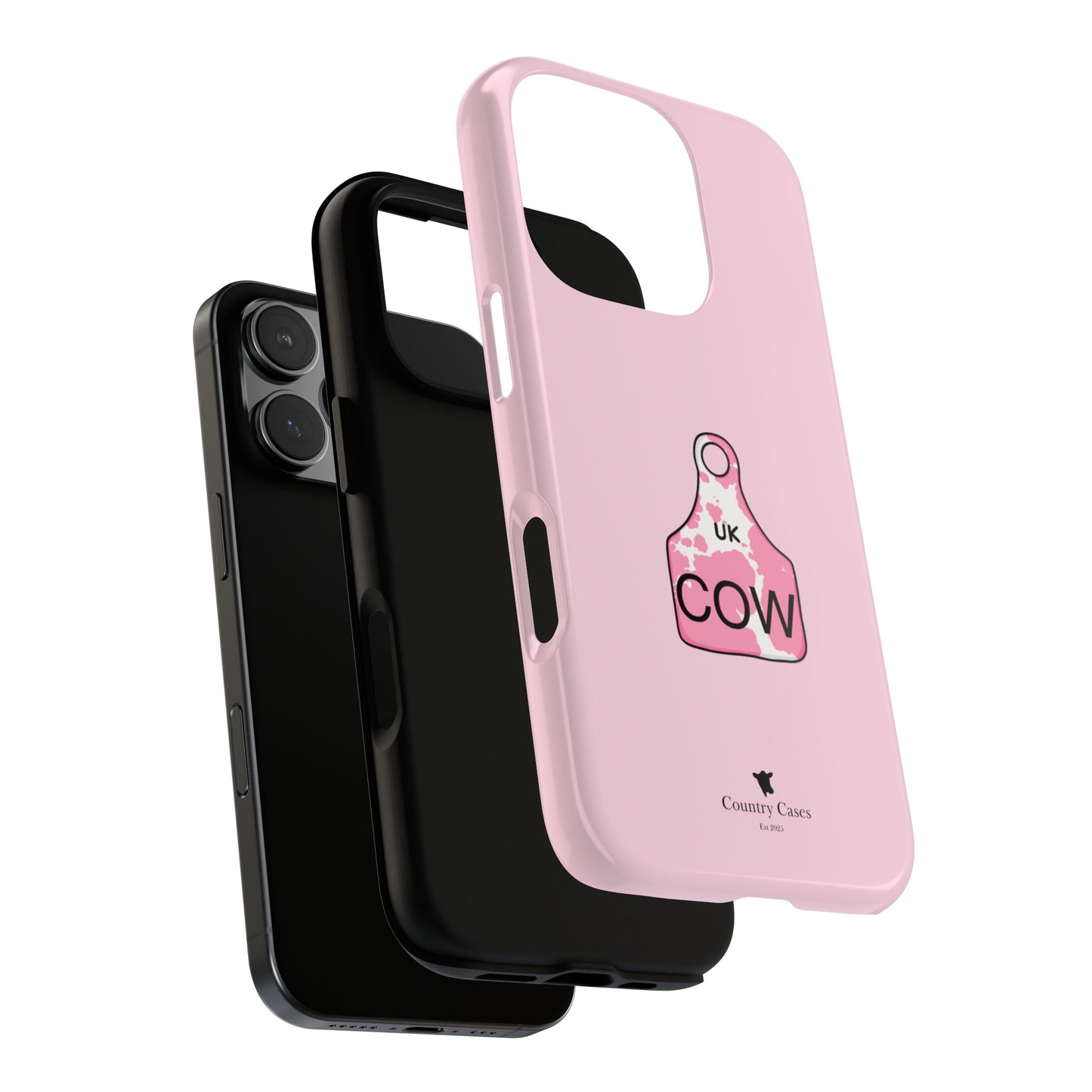 Pink ear tag case