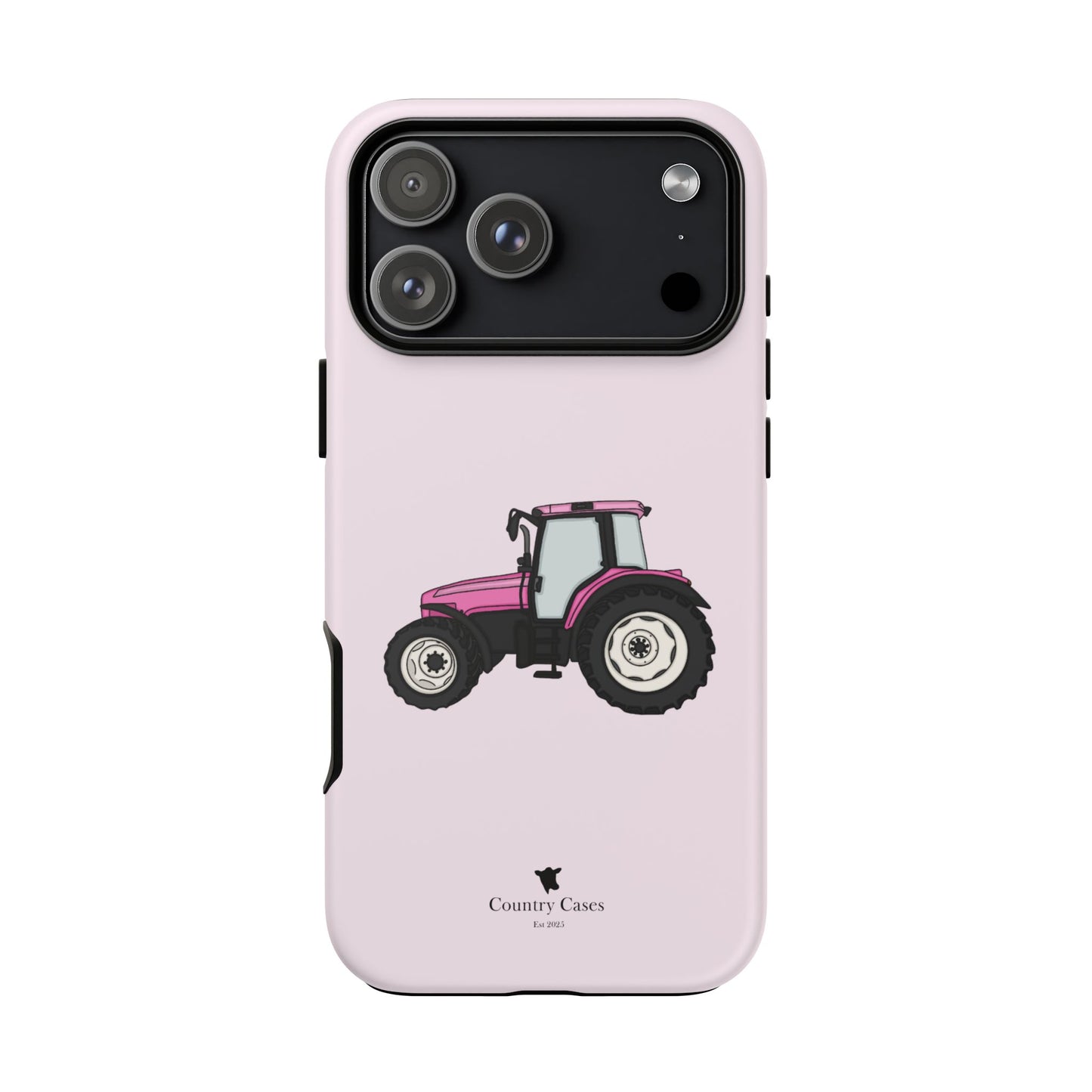 Pink tractor case