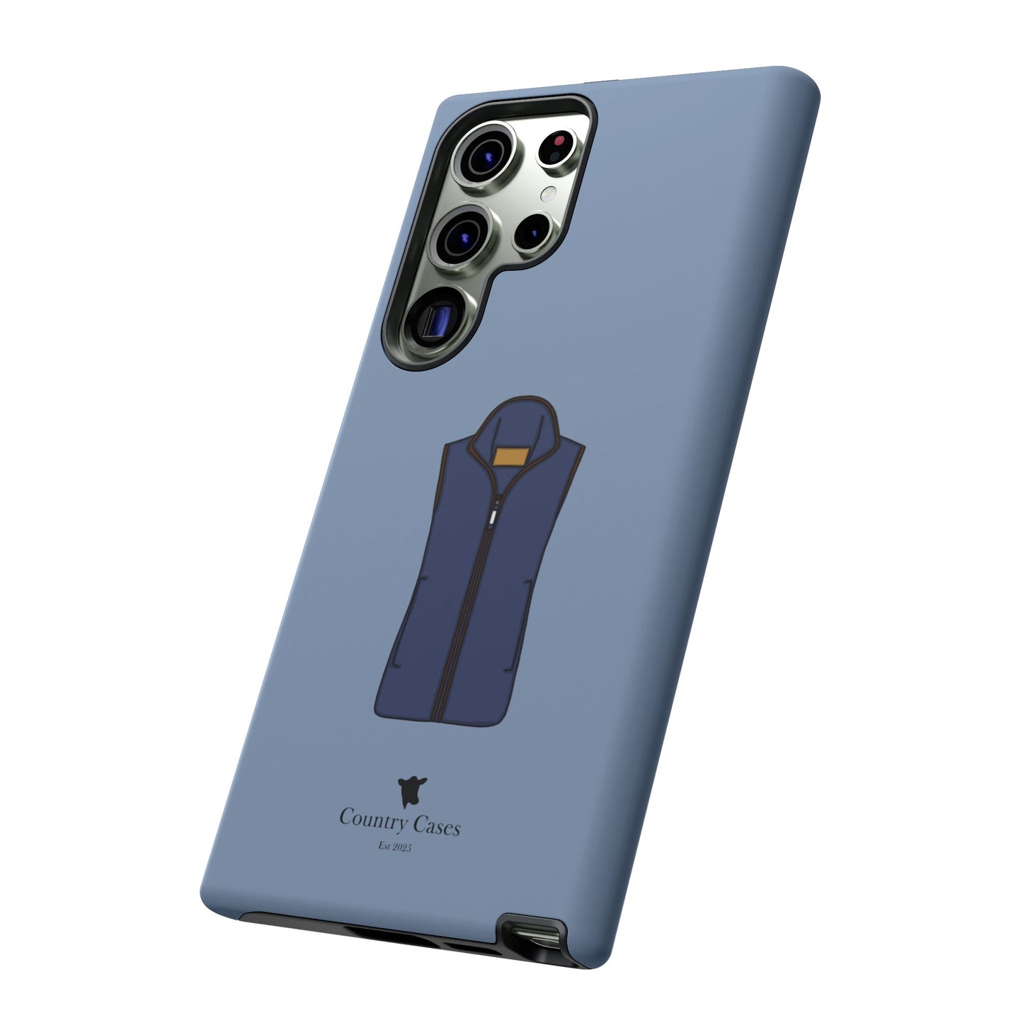 Android blue waistcoat case
