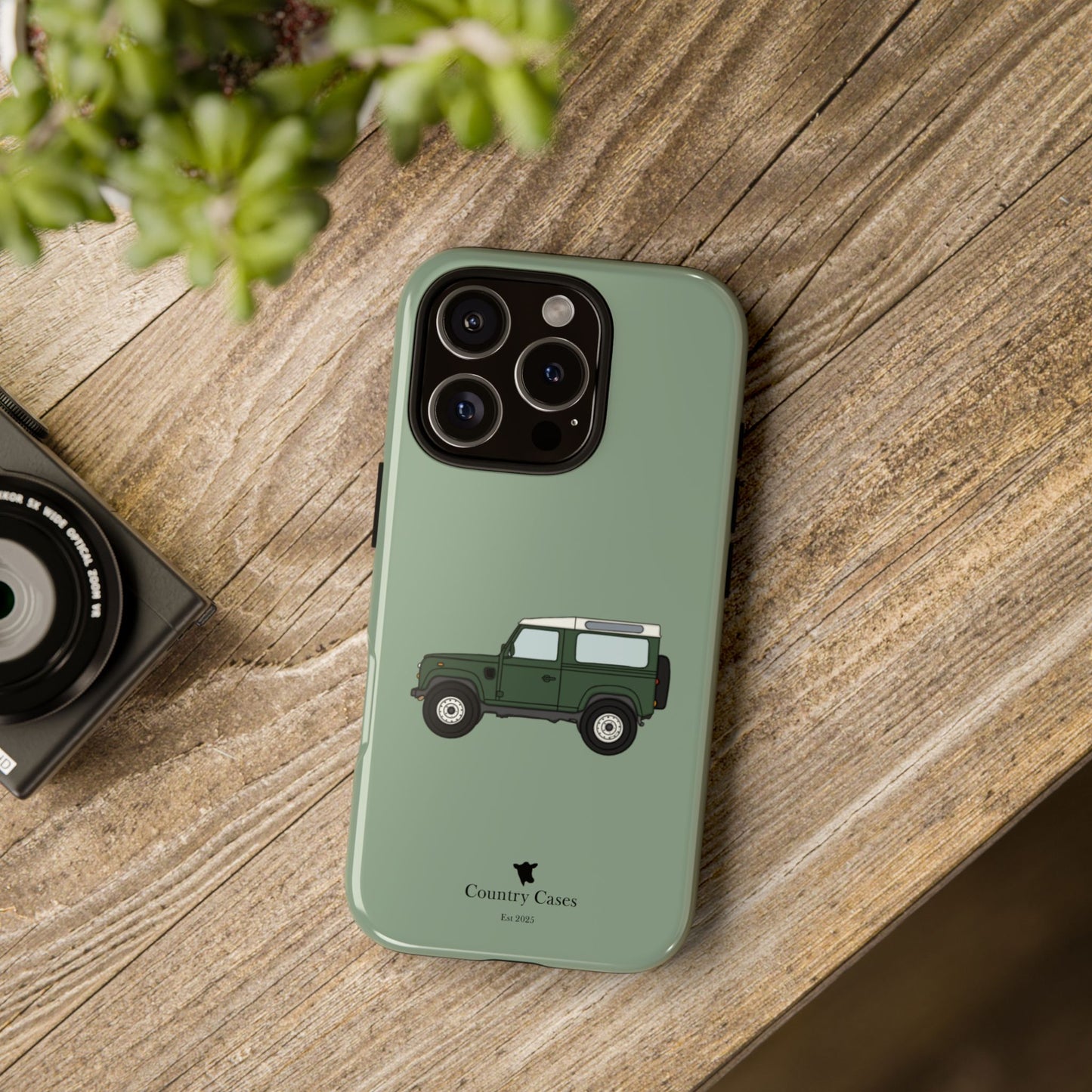 Green landy phone case
