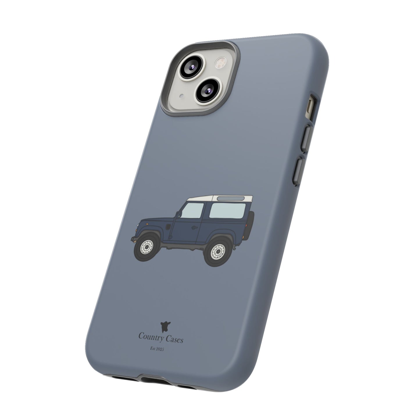 Blue landy phone case