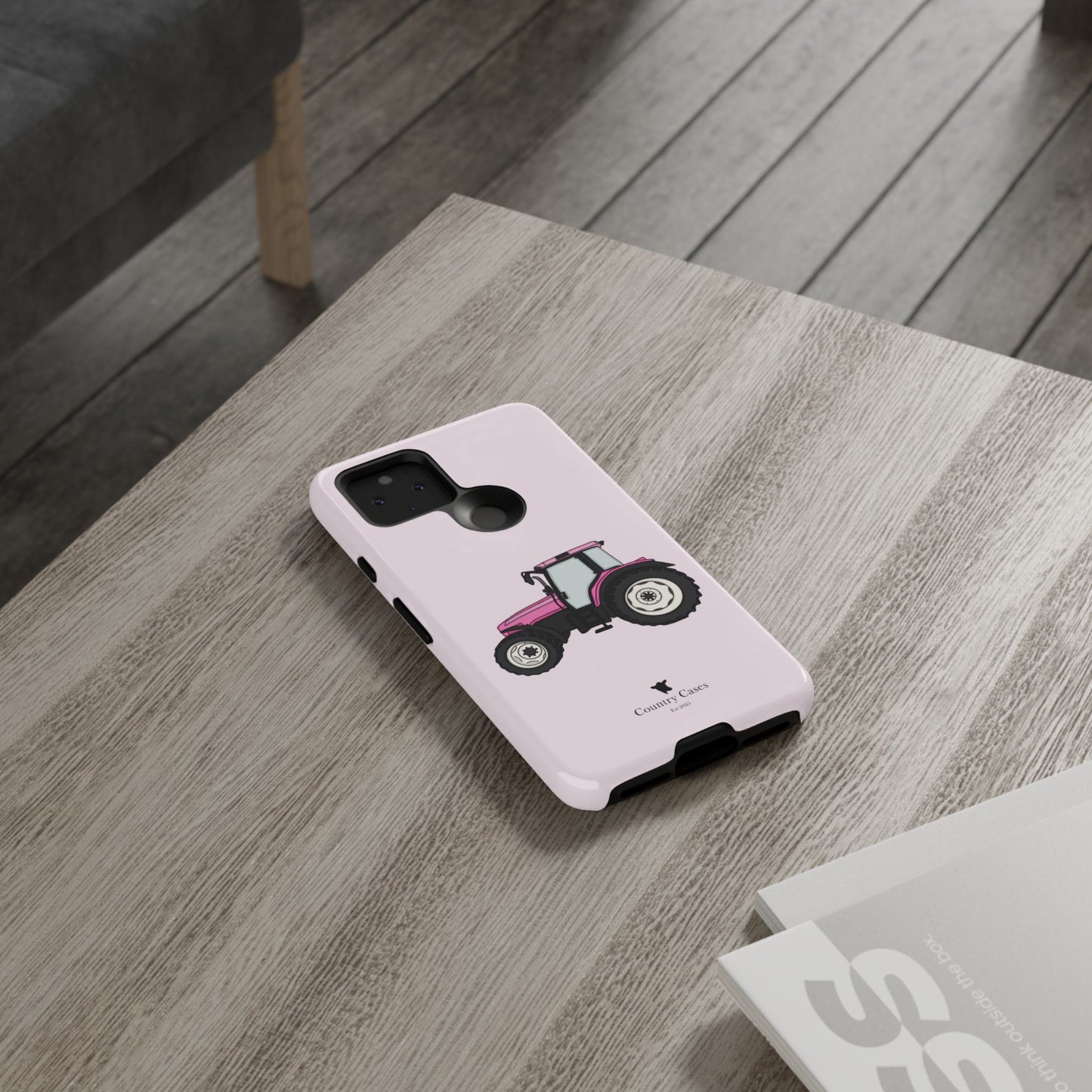 Android pink tractor case