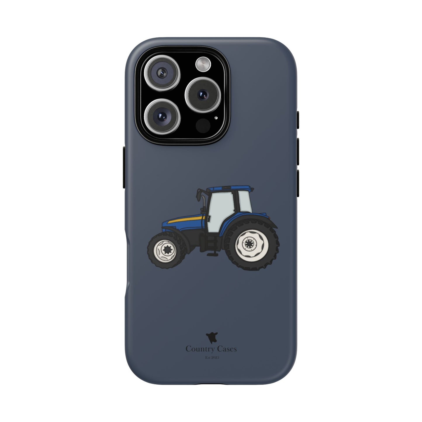 Blue tractor case