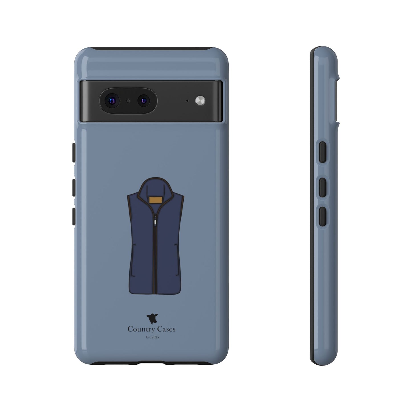 Android blue waistcoat case