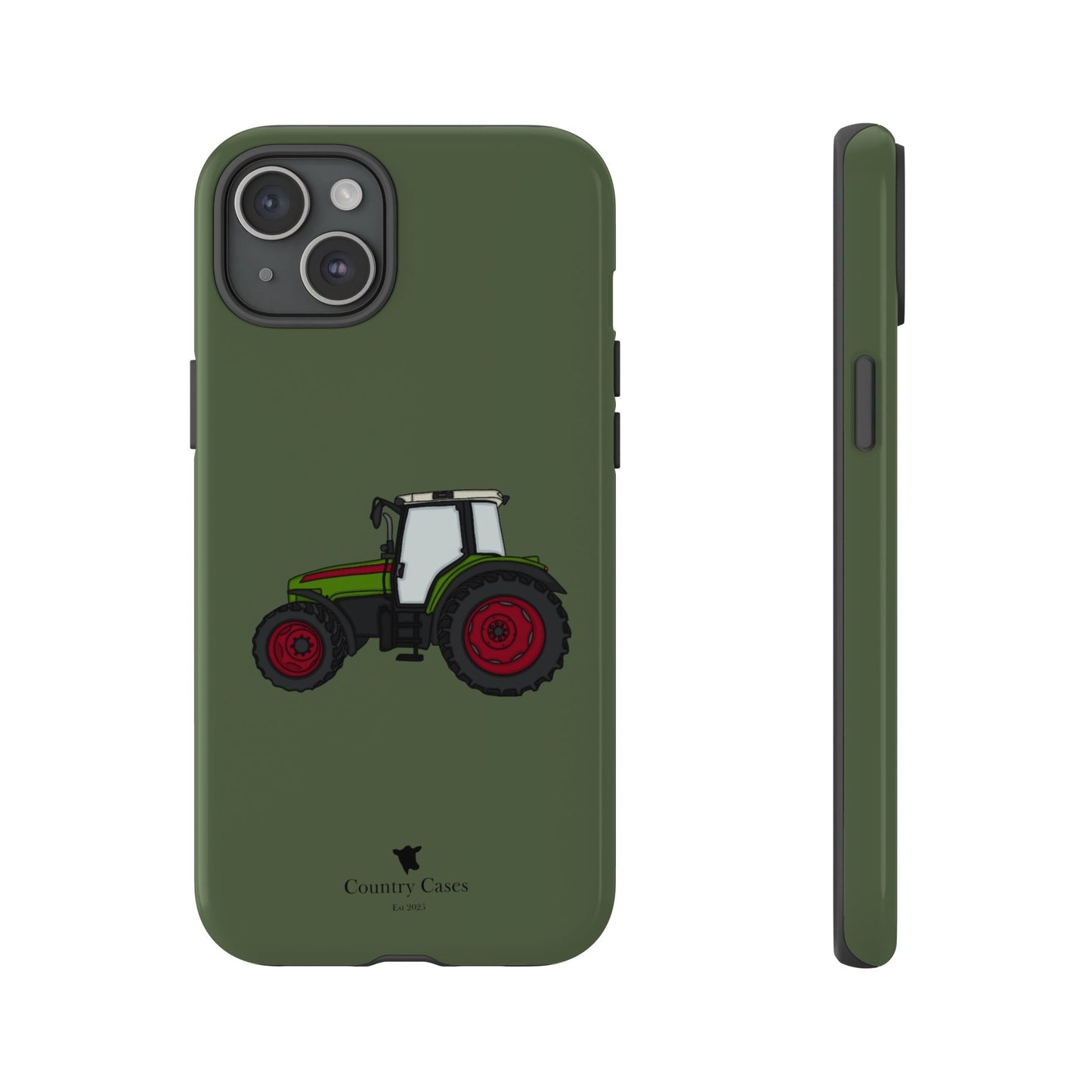 Green tractor case