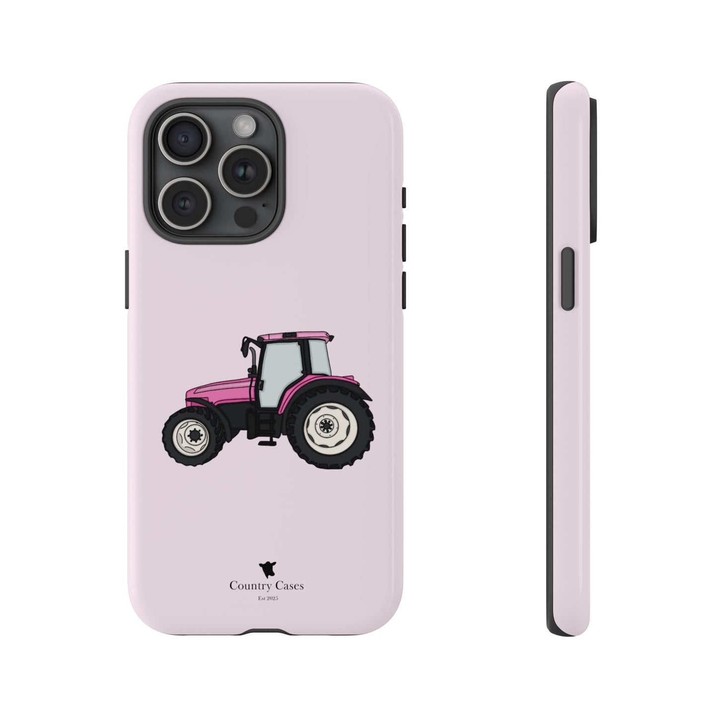 Pink tractor case