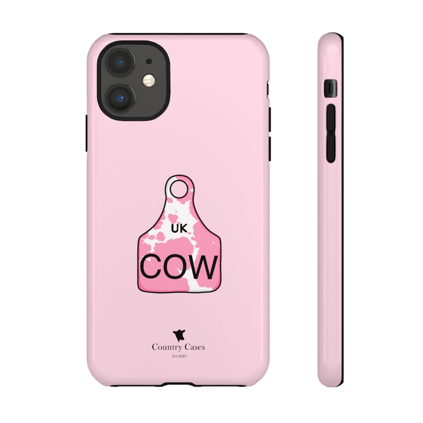 Pink ear tag case