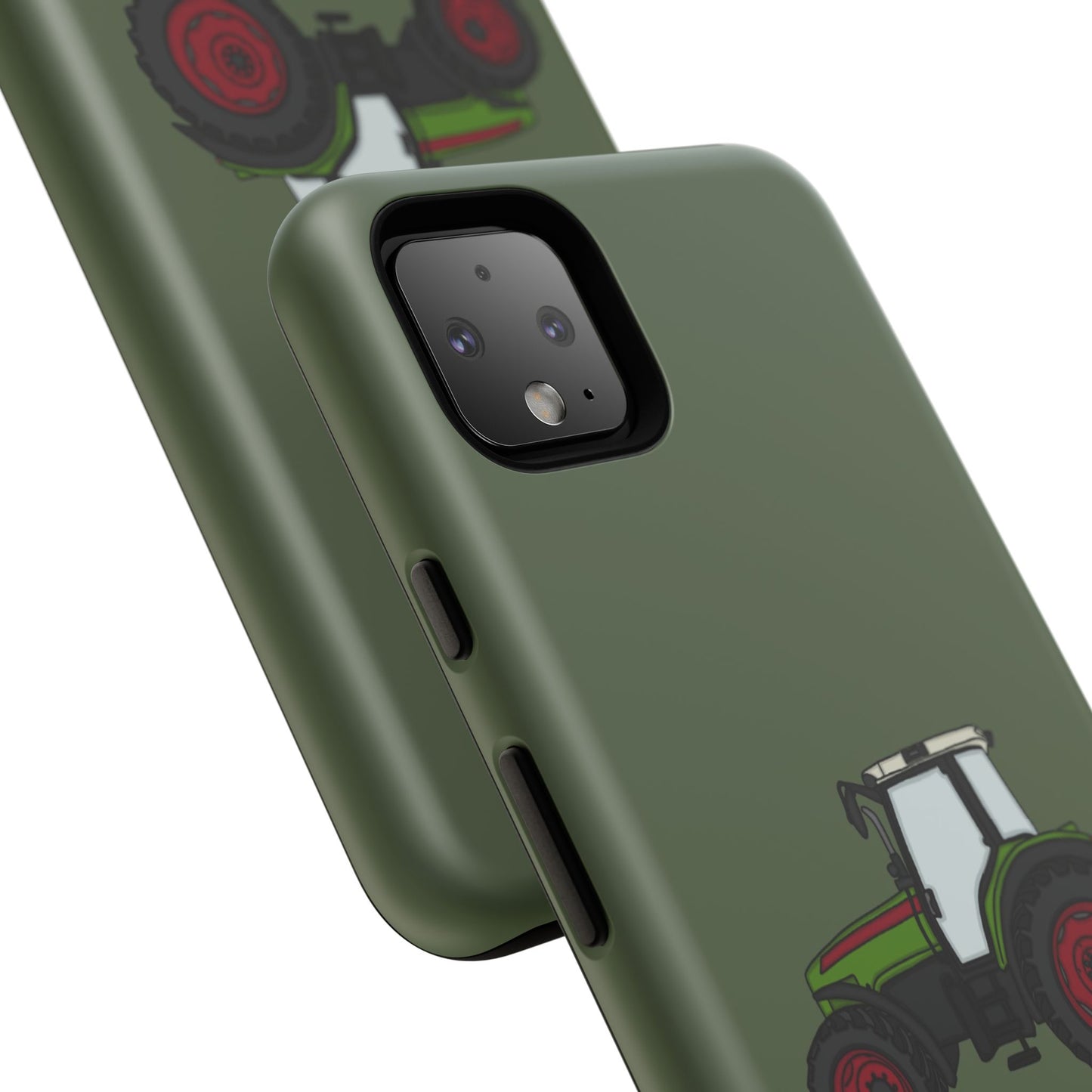 Android green tractor case