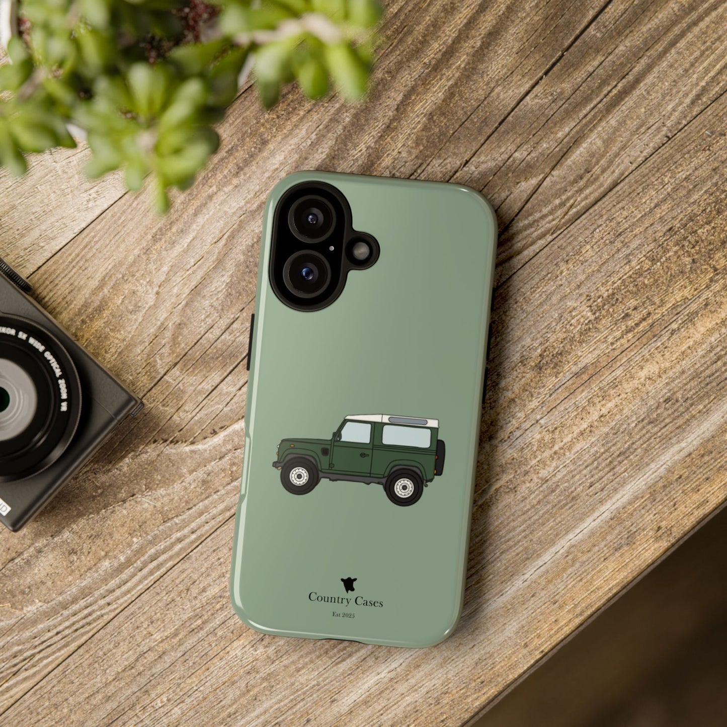 Green landy phone case