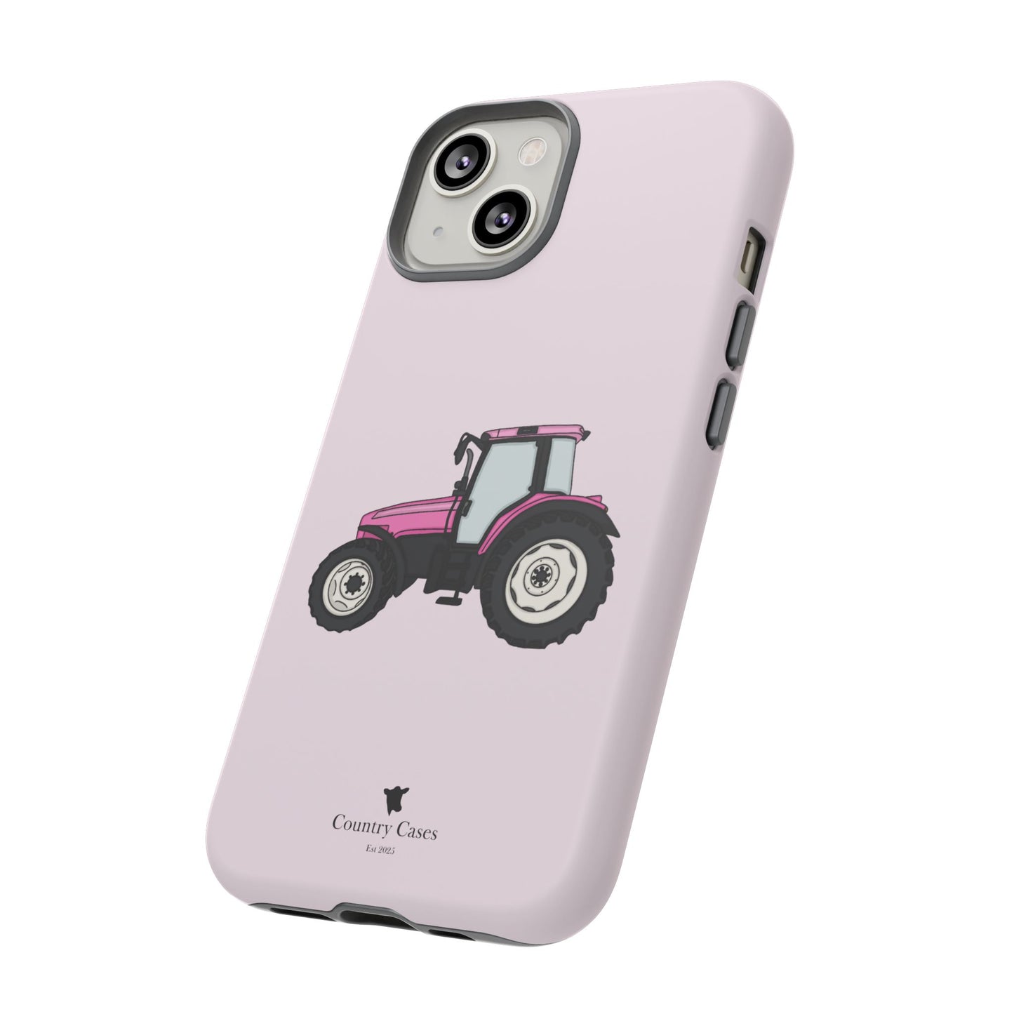 Pink tractor case