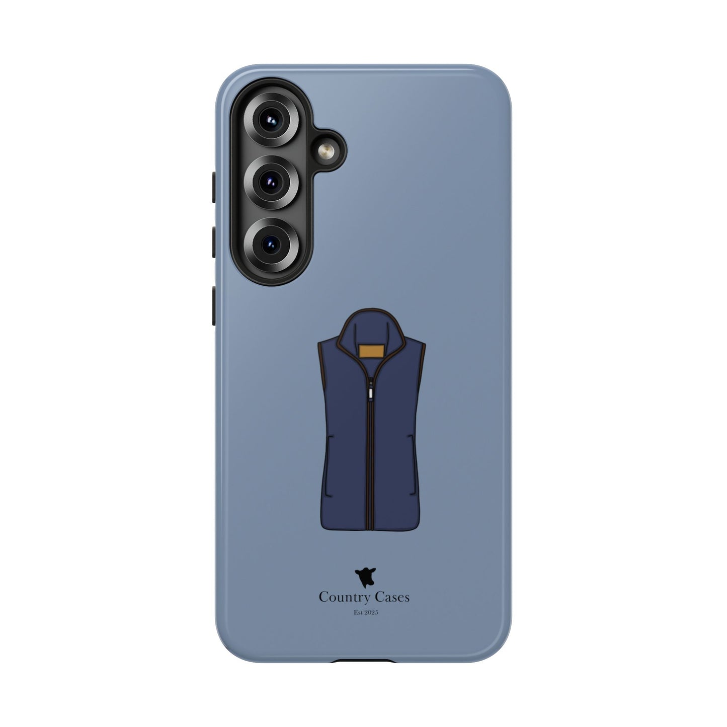 Android blue waistcoat case