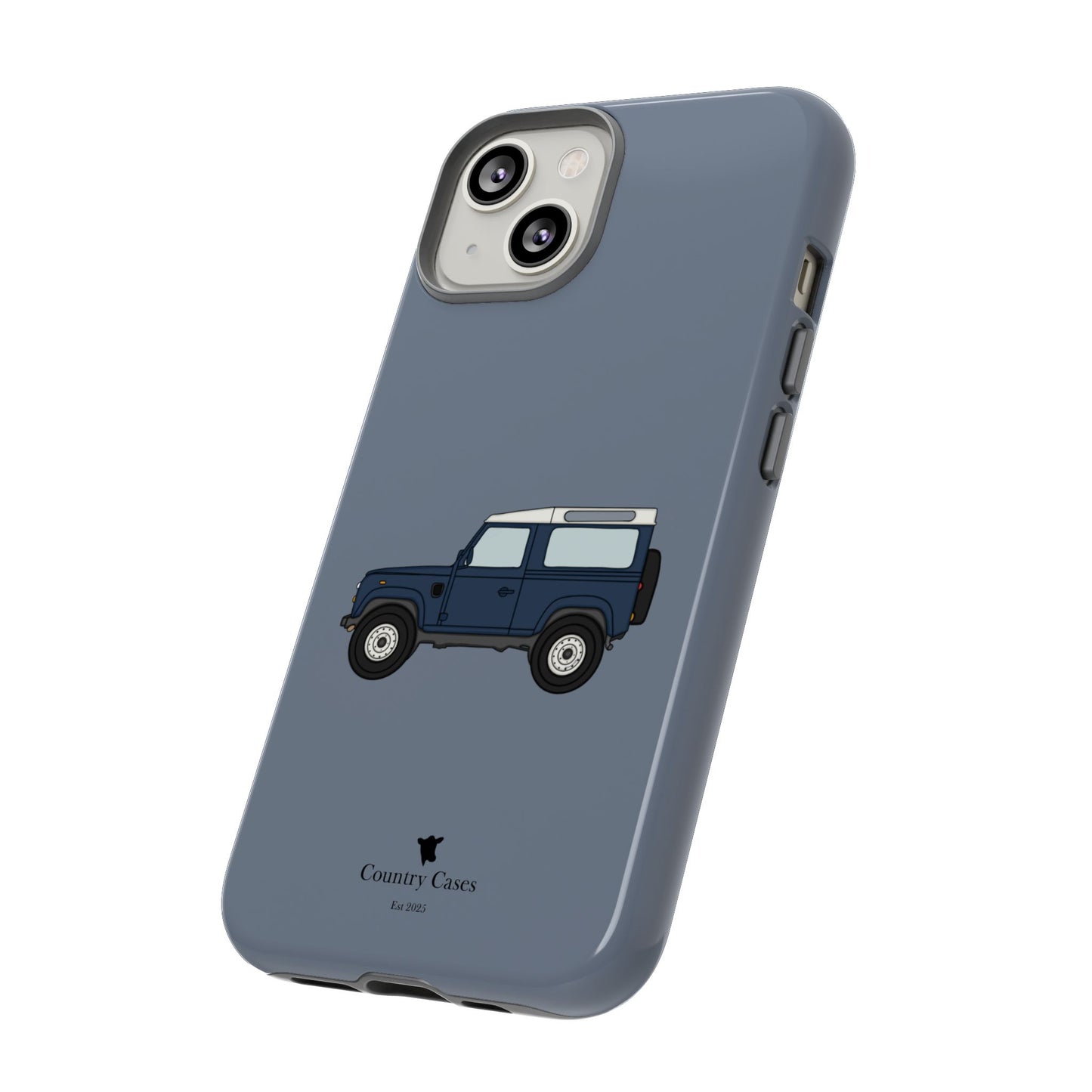 Blue landy phone case