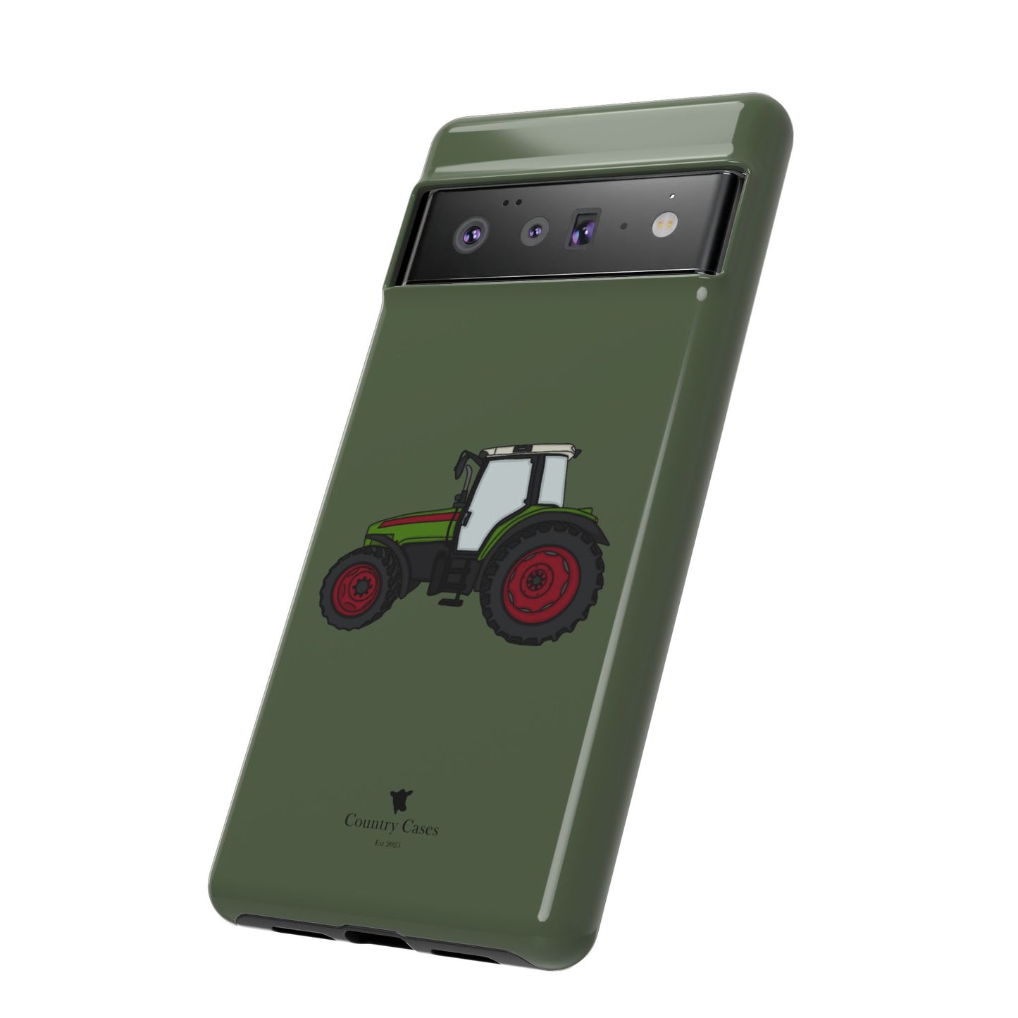 Android green tractor case
