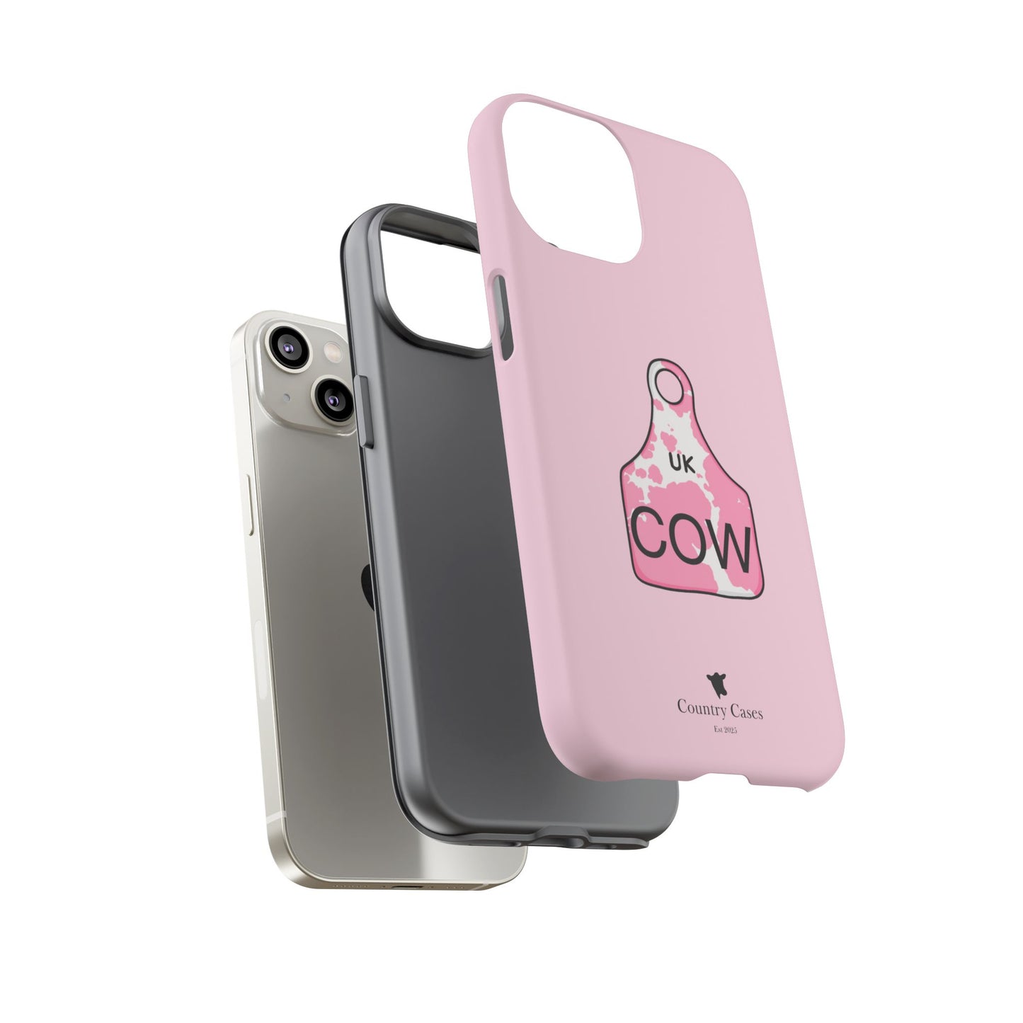 Pink ear tag case