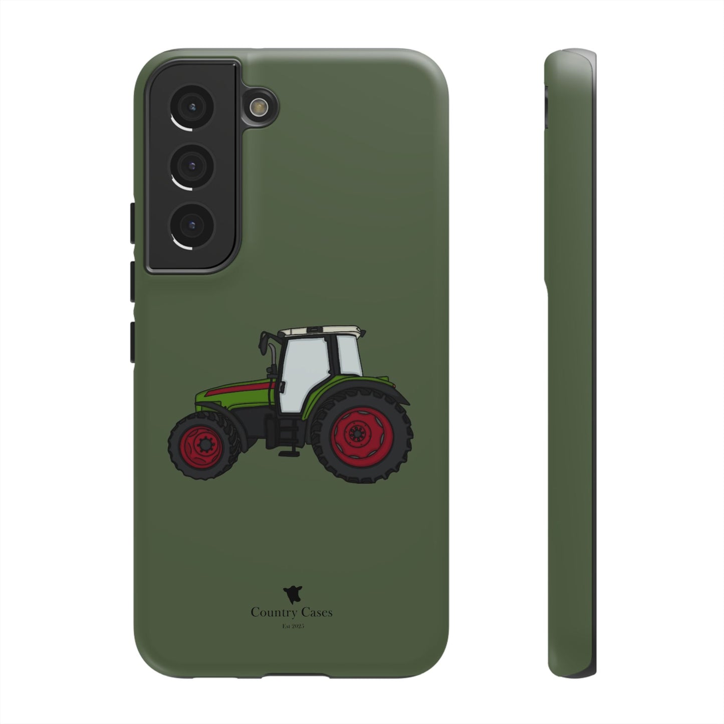 Android green tractor case