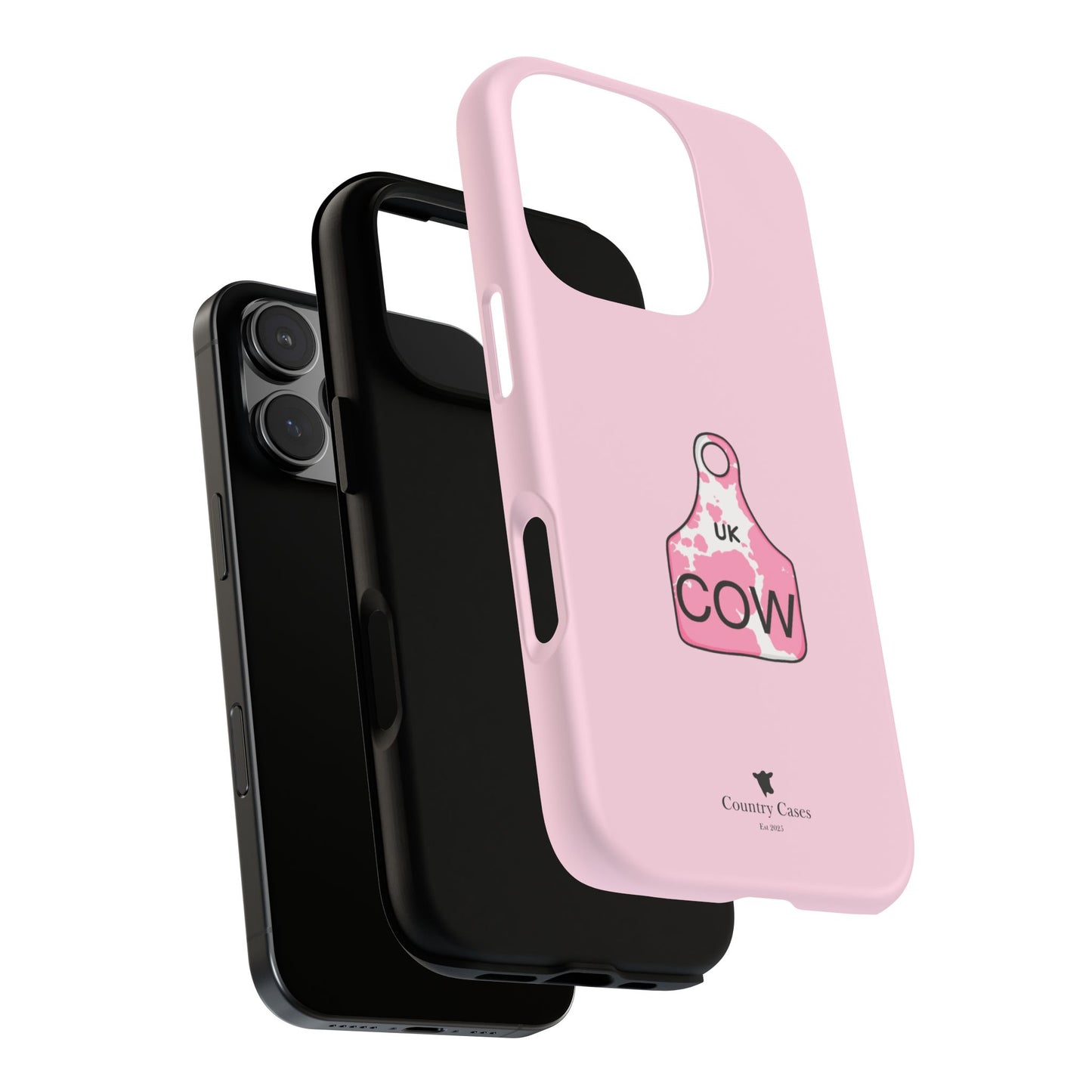 Pink ear tag case