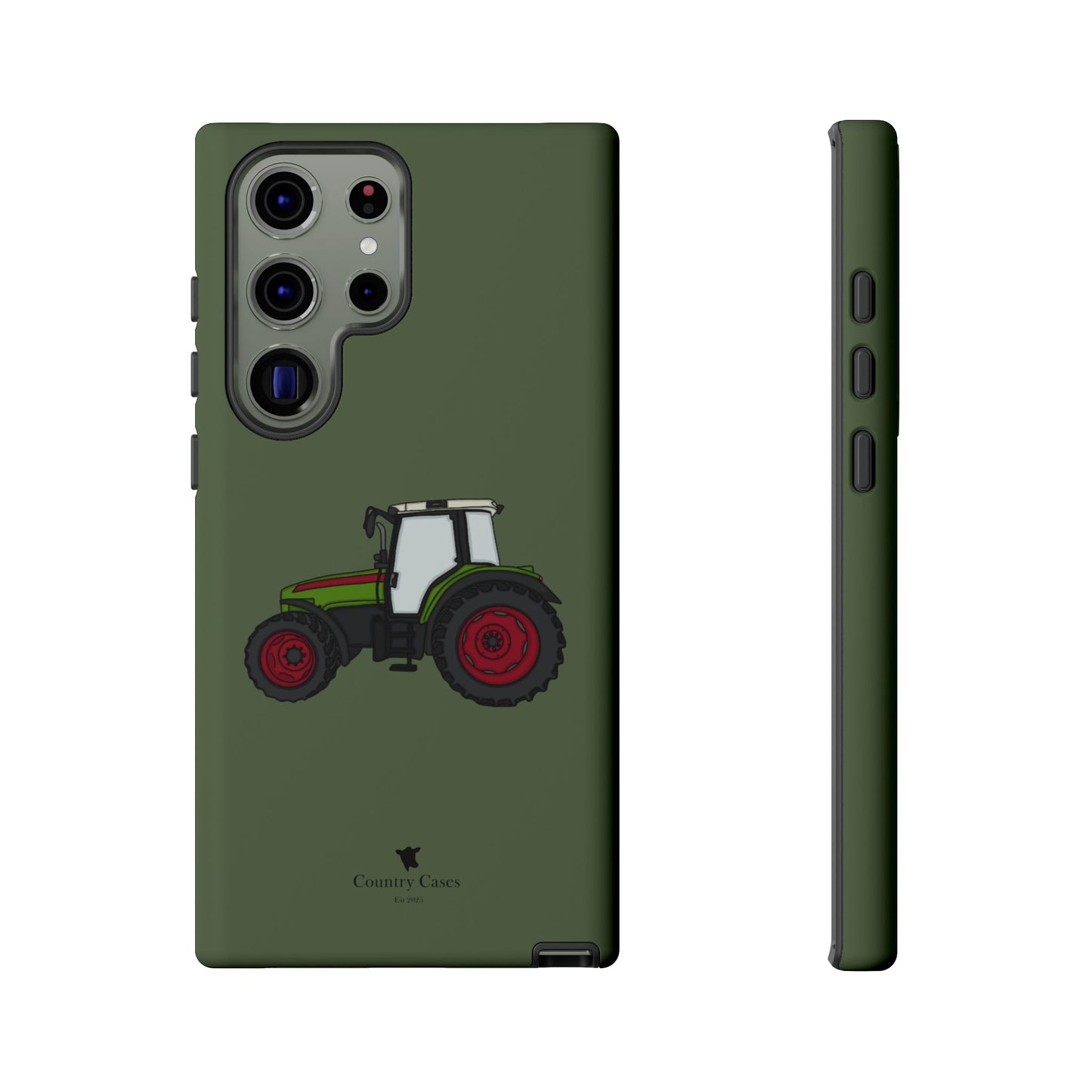 Android green tractor case