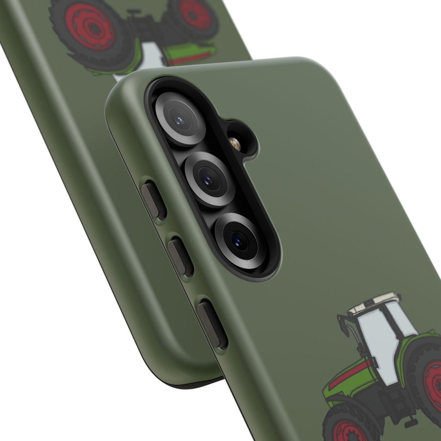 Android green tractor case