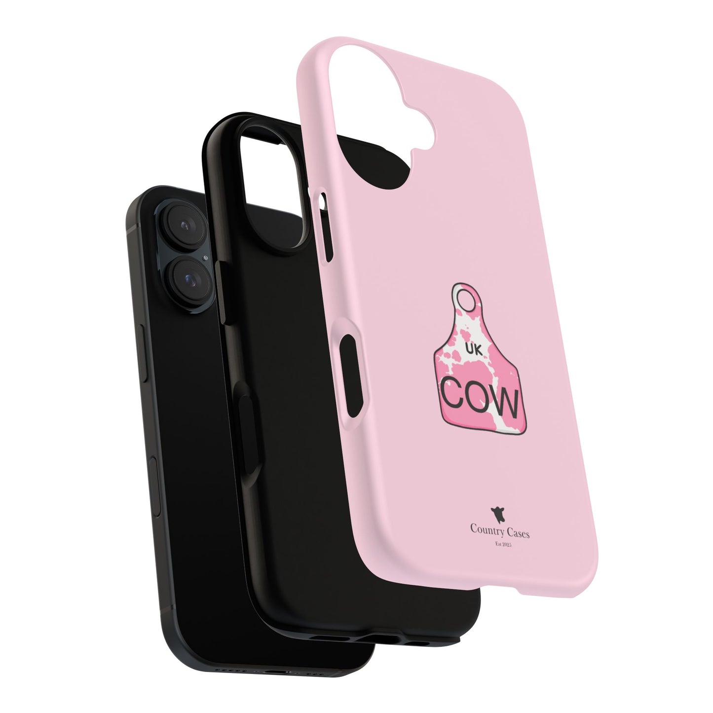 Pink ear tag case