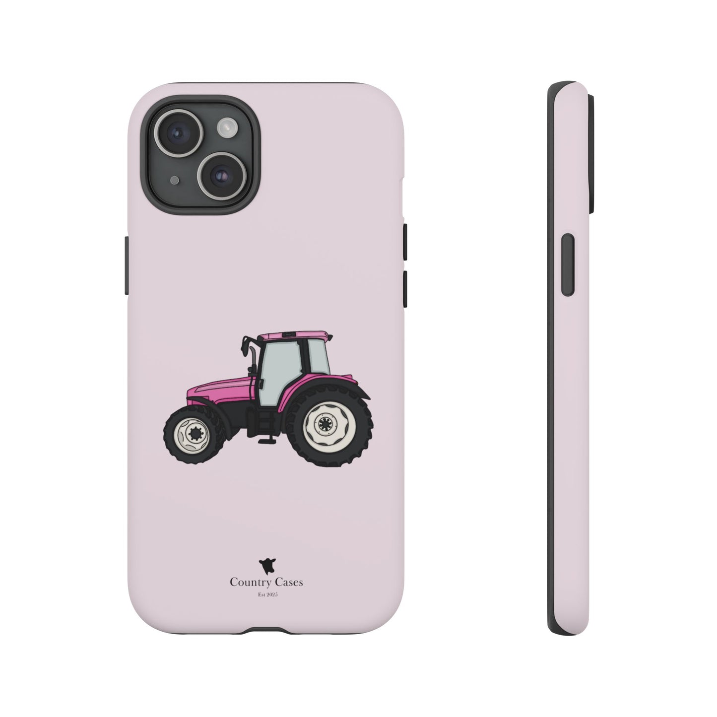 Pink tractor case