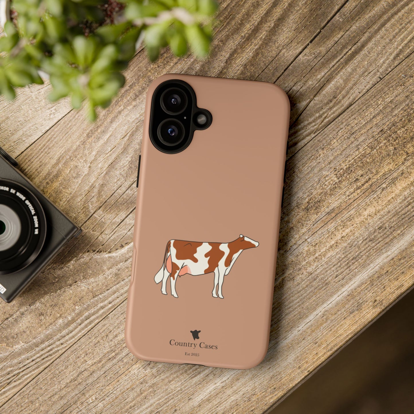 Red and white Holstein case