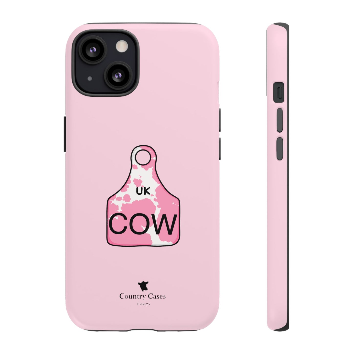 Pink ear tag case