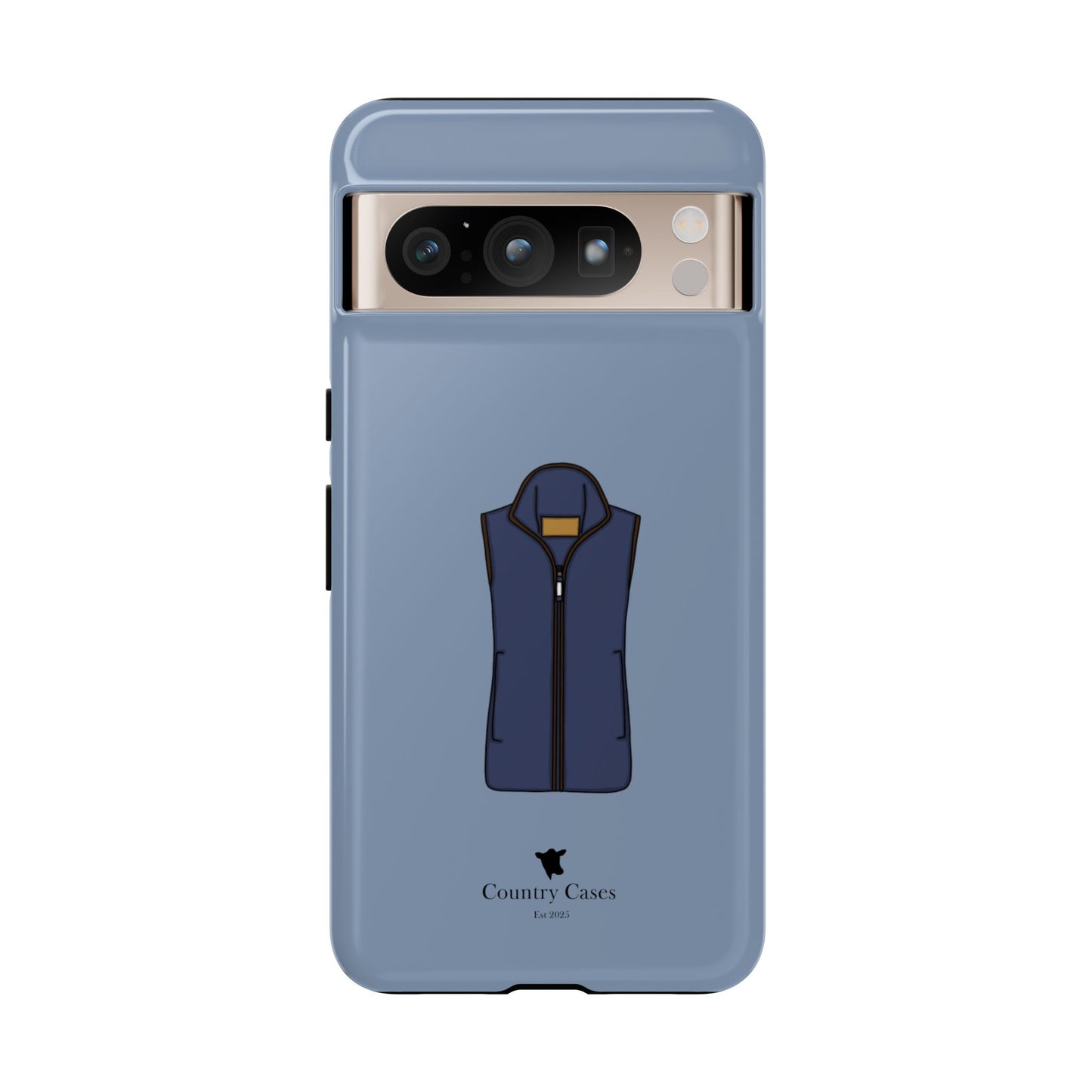 Android blue waistcoat case