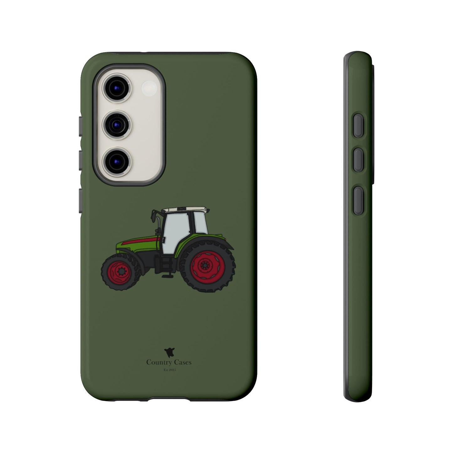 Android green tractor case
