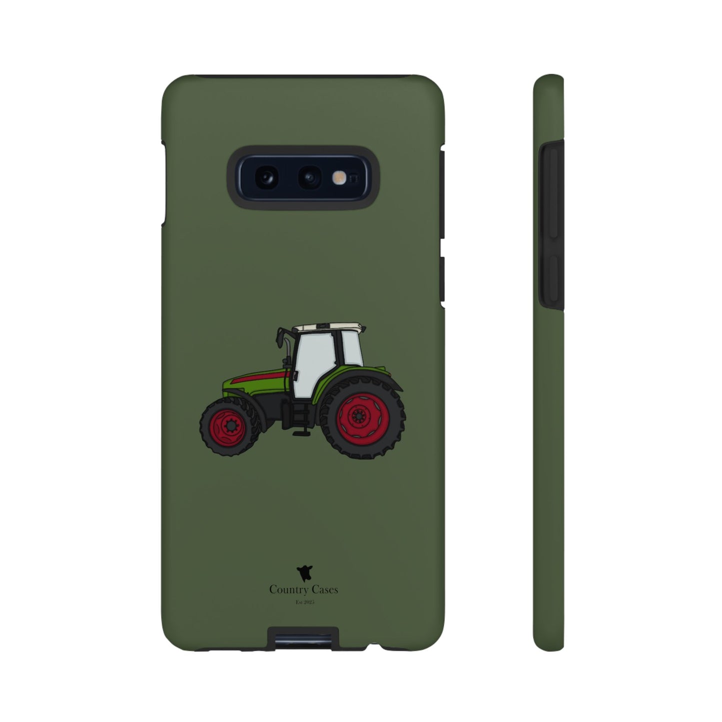 Android green tractor case