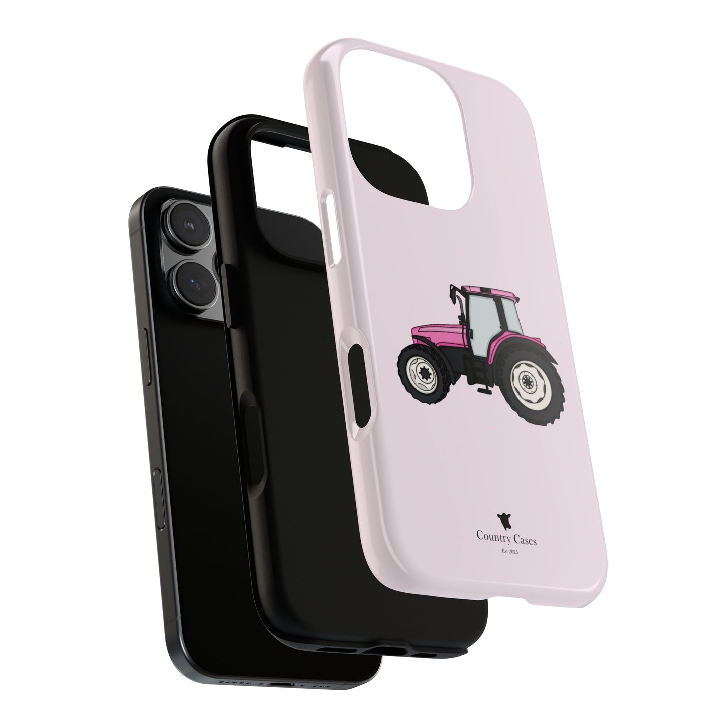 Pink tractor case