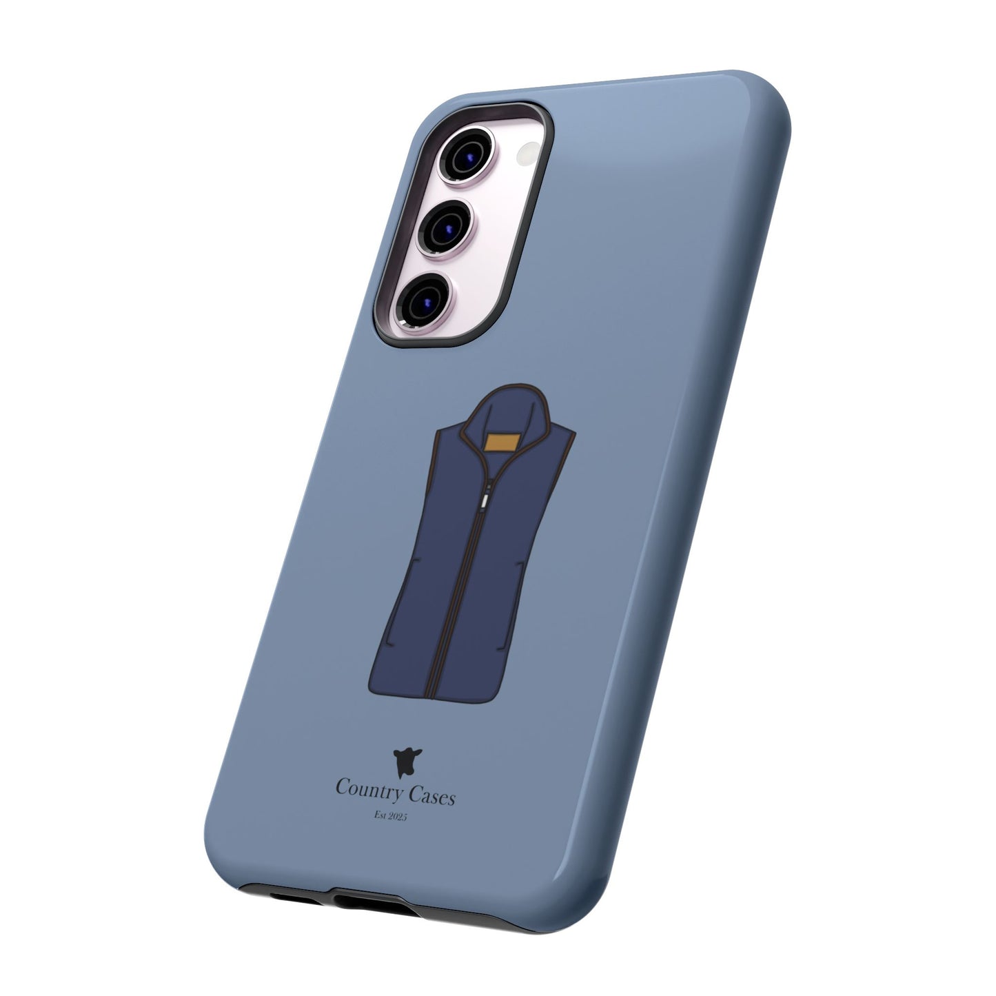 Android blue waistcoat case