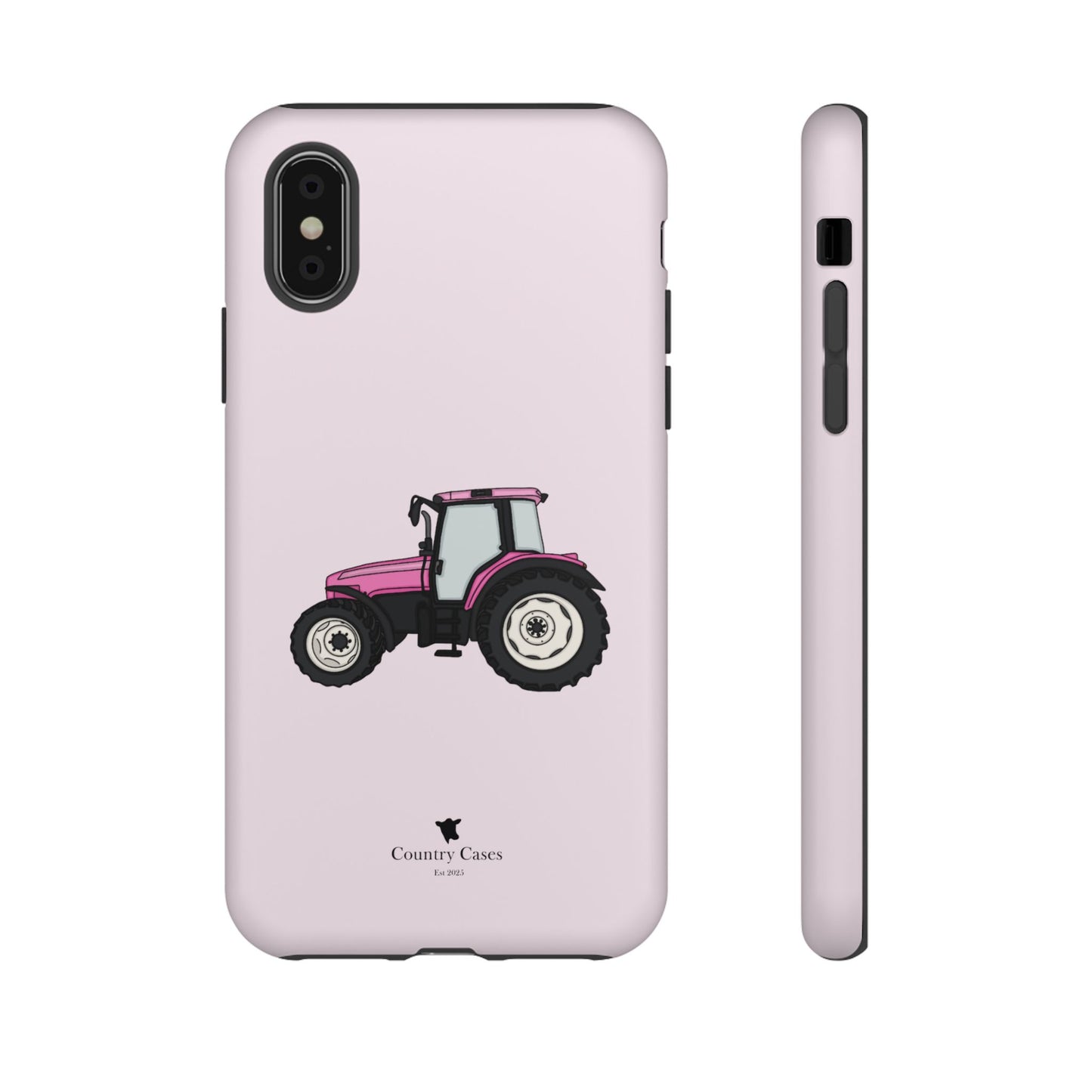 Pink tractor case