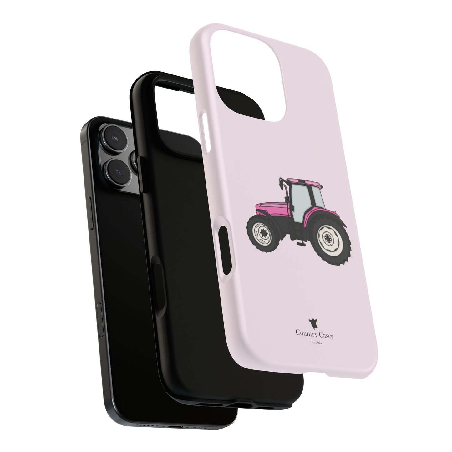 Pink tractor case